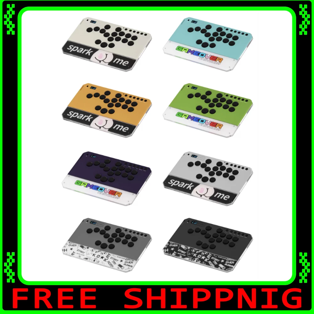 

DOIO KBGM-H06 PRO+ Mechanical Keyboard Aluminum Alloy Mini Gamer Keyboard Arcade Fighting For Ps5 Switch Steam Ns2 Gifts