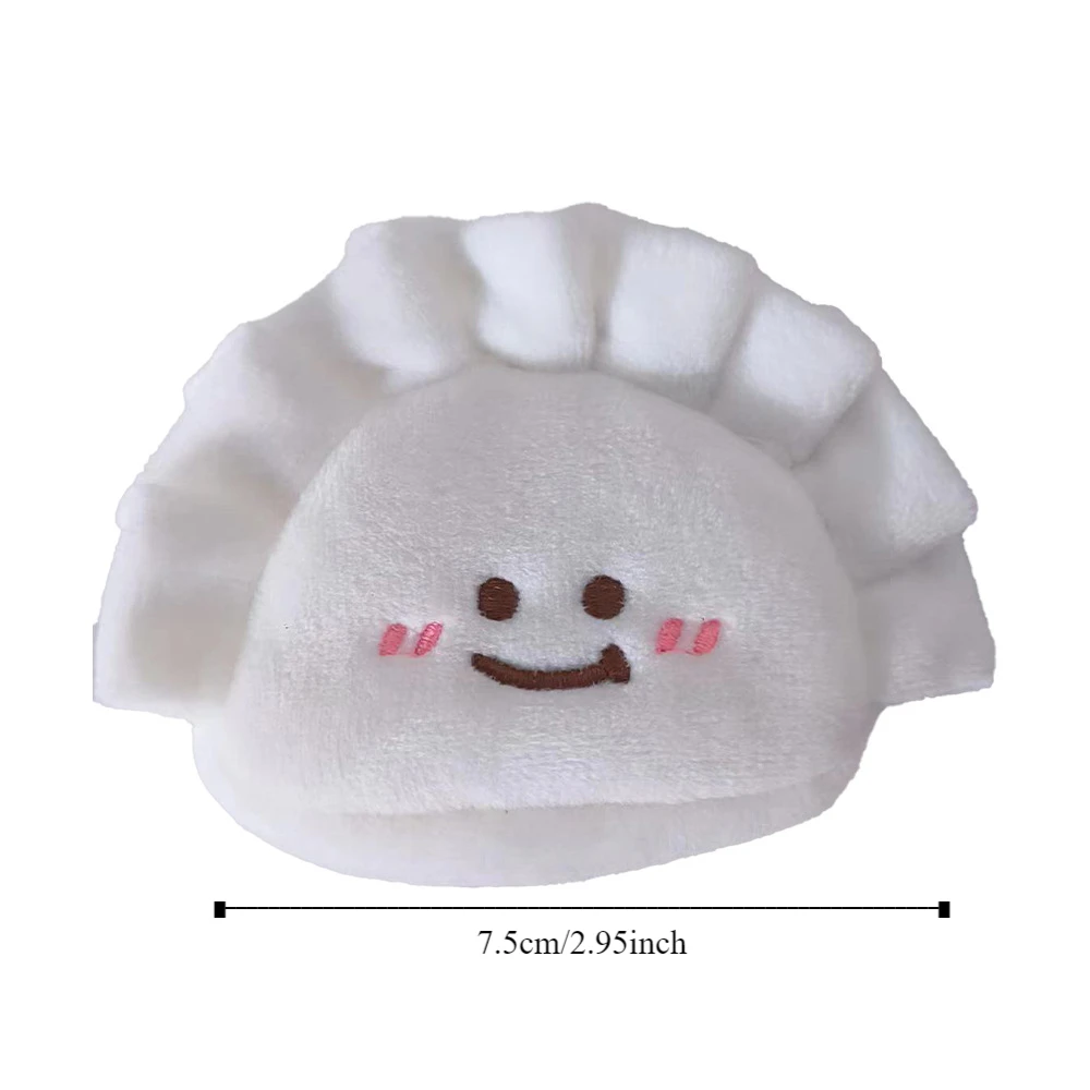 Korean Style Cute Dumplings Coin Purse Charms Japanese Style Cartoon Plush Coin Purse Wallet Key Chain Earphone Storage Bag Girl