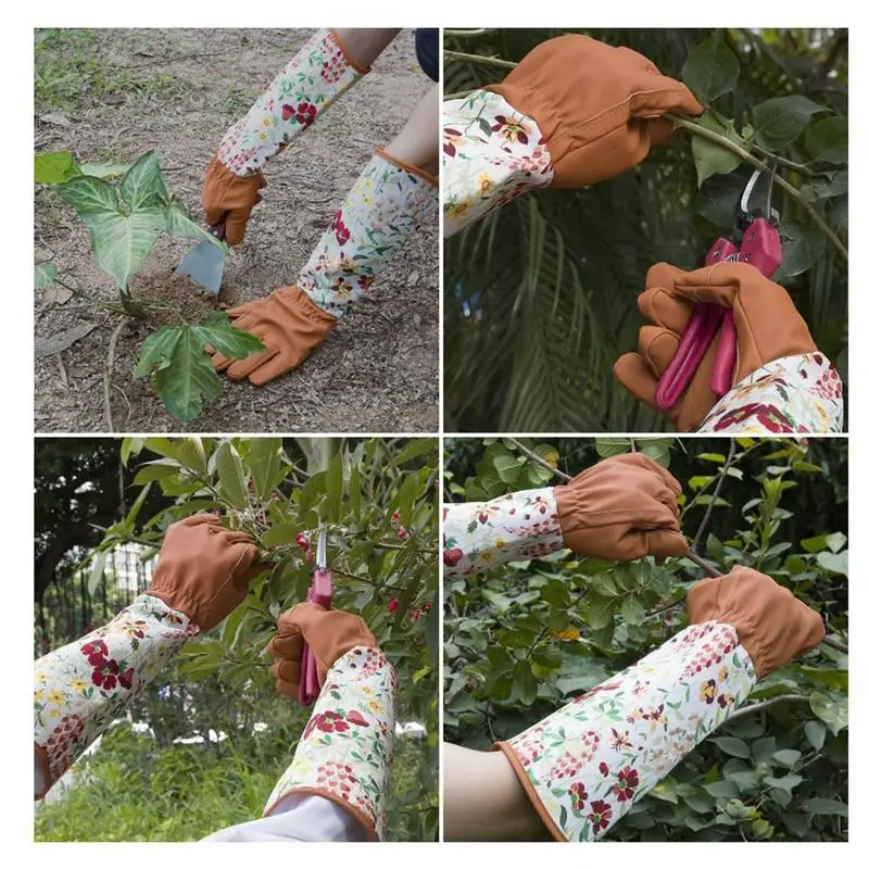 Gardening Gloves Kids  Non-Slip Children Safety Yard Work Gloves Durable Waterproof Garden Work Gloves Portable Garden Supplies