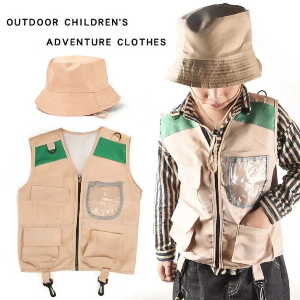 

Summer Clothing Kids Explorer Vest Fashion Vest Role-playing Tools Outdoor Adventure Kit Tool Clothing Camping Set