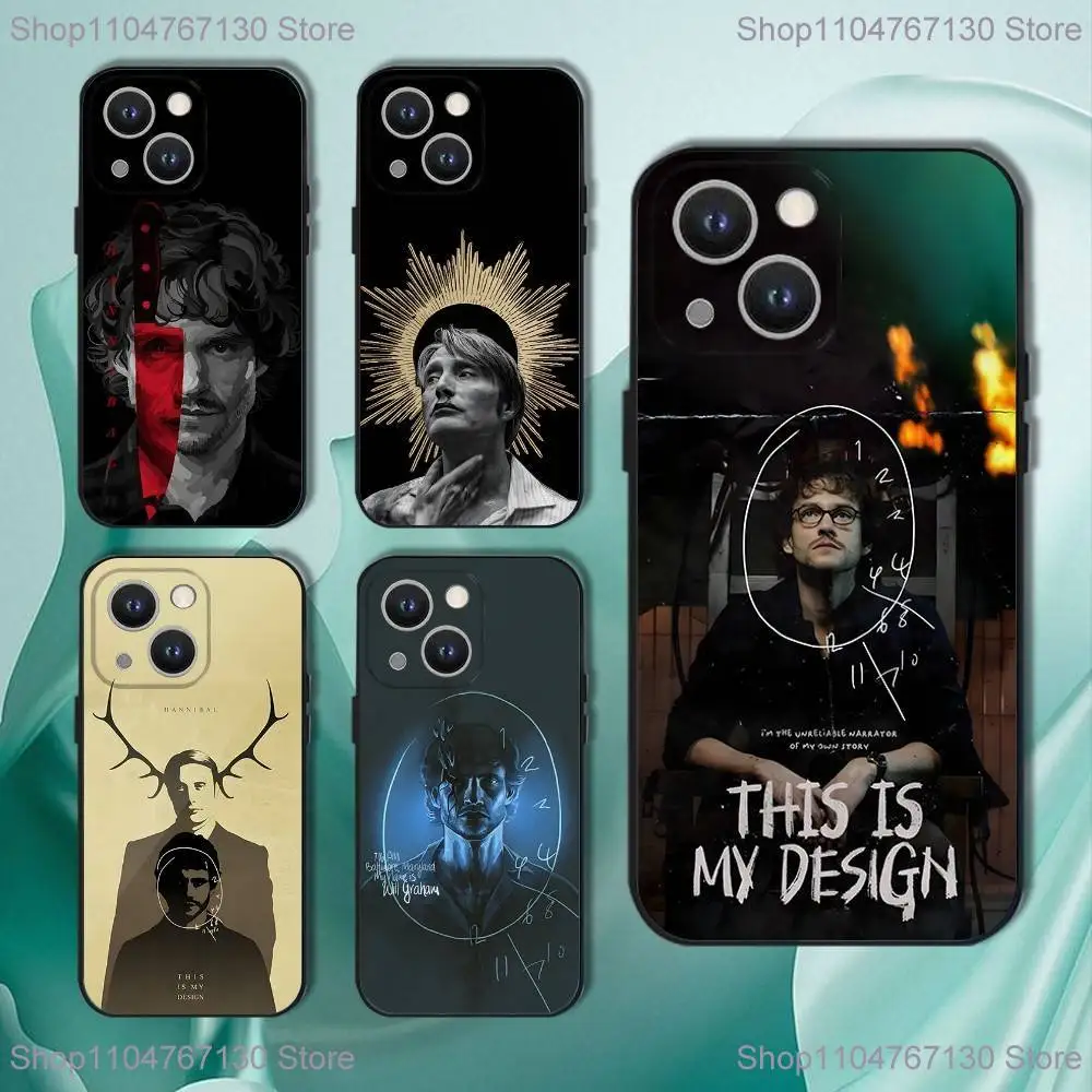 Чехол для телефона Hannibal Will Graham для iPhone 16,15,14,13,12,11,Pro,XS,Max,XR,Plus,E,SE4,Mini Black Soft Cover Чехол для телефона Hannibal Will Graham для iPhone 16,15,14,13,12,11,Pro,XS,Max,XR,Plus,E,SE4,Mini Black Soft Cover