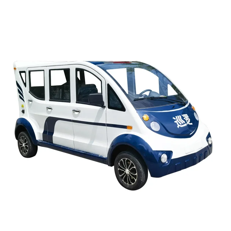 Electric pickup patrol car Property security community street 4-6 seats Double row with bucket manned truck Patrol car