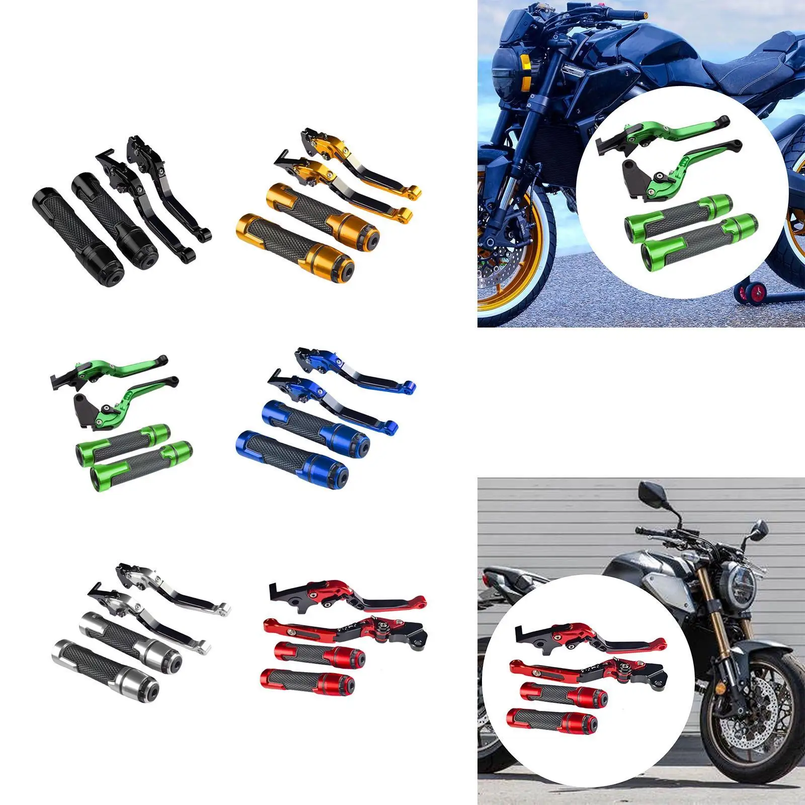 

Motorcycle Clutch Brake Levers Set Replacing Sturdy Easy Installation Professional Handlebar Hand Grips for CBR650R CB650R