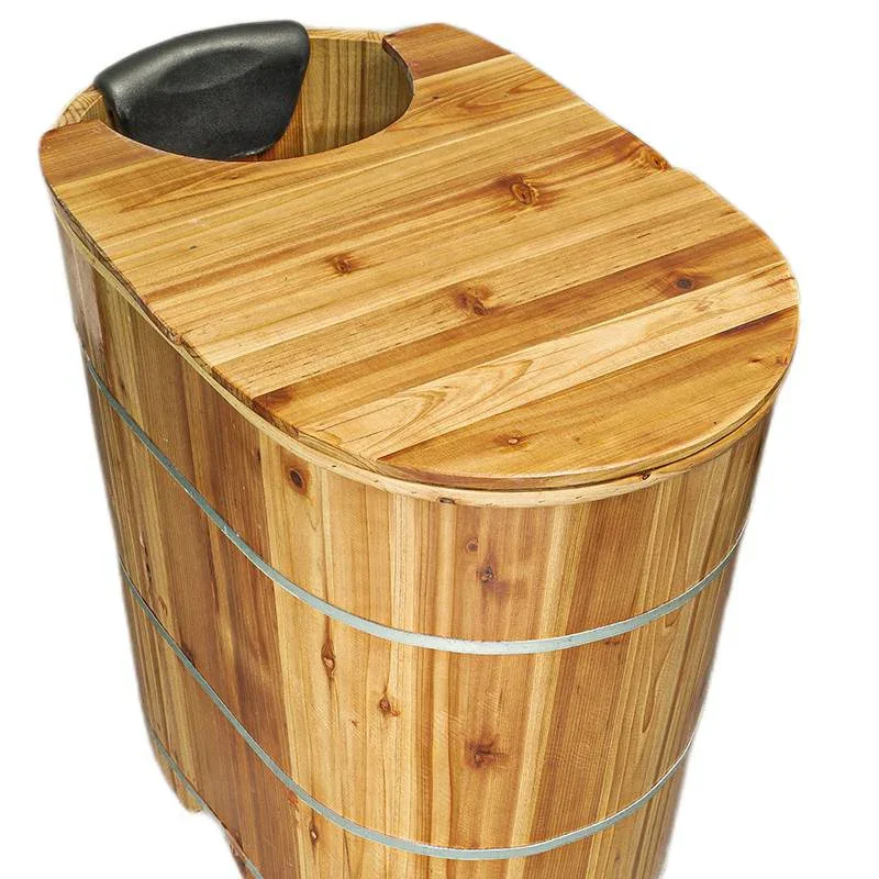 Heightened Bath Bucket Occupy An Area Adult And Child , Solid Wood Home Full Body Fumigation