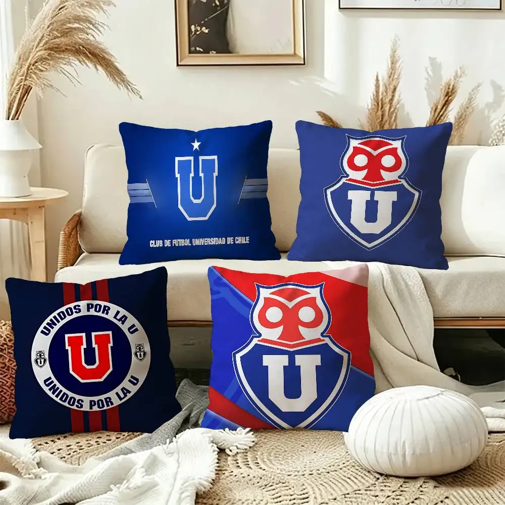 Chile U-University Logo Classic Pillow Anime Pillow Sofa Bed Head Pillow Cover Cushion Cover 45x45 cm Fashion