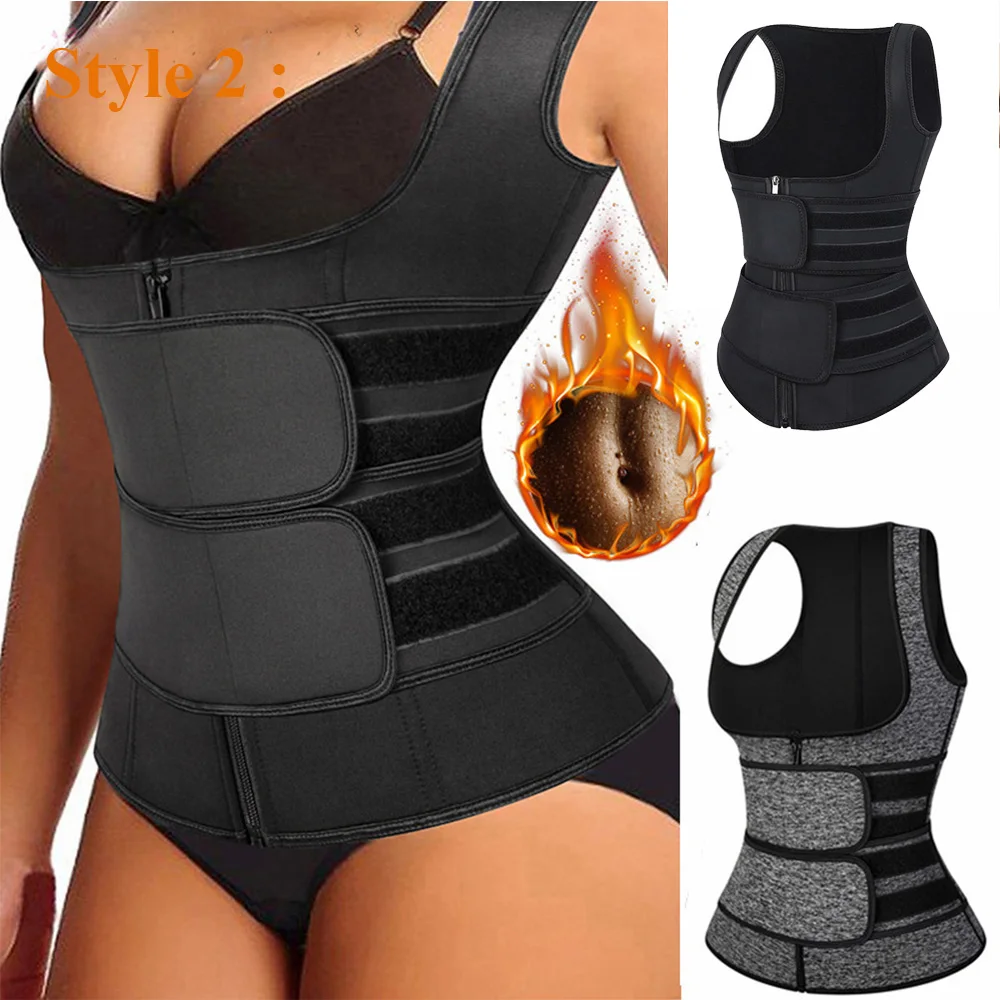 Neoprene Waist Trainer Sauna Top Women Fat burn Sweat Sauna Vest for Weight Loss Abdomen Slimming Shapewear Trimmer Belt