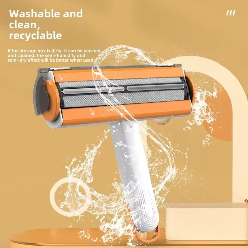 Multi-Functional Pet Hair Roller, Portable Washable Deshedding Brush, Efficient Home Grooming Tool for Dogs and Cats