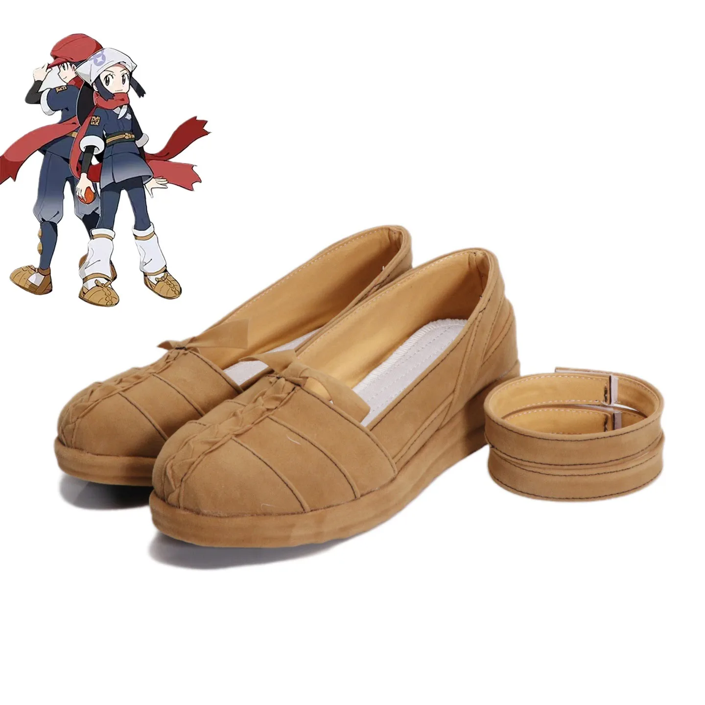 Akari – chaussures de Cosplay en cuir PU, bottes de carnaval d'halloween, accessoires Anime, sur mesure