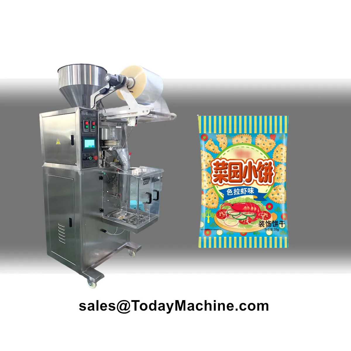 Máquina automática de embalagem de saco de legumes e feijão granulado