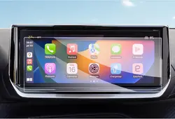 2PCS For Peugeot 208 2008 2025 2024 10inch car GPS Navigation PET Screen Protective film Accessories
