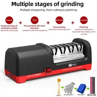TAIDEA TG2102/2101 3/4 Stage Electric Knife Sharpener 20-Degree Grinding Edge Whetstone for Kitchen with Sharpening Polishing