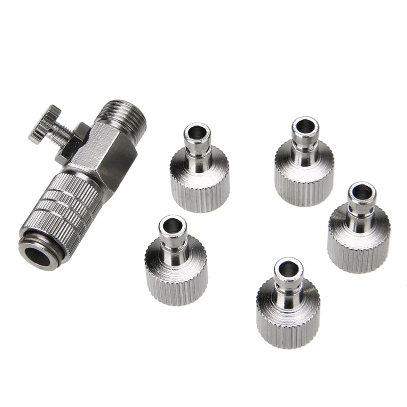 Durable Airbrush Quick Release Coupling Disconnect Connector Adapter Replacement Accessories Standard 1/8 Inch Plug Fitting