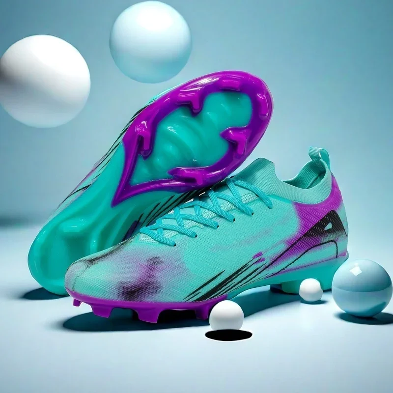 

New Men Football Boots Training Shoes Soccer Cleats Soccer Shoes FG Non-Slip Long Spikes Ultralight Outdoor Drop Shipping