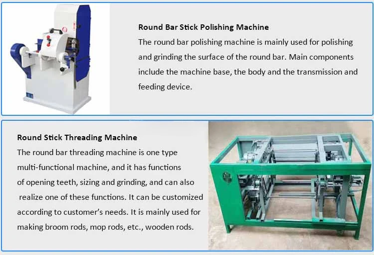 Automatic Round Stick Machine To Make Broom Handle Wood Stick Threading Machine Wood Screw Making Machine For Sale