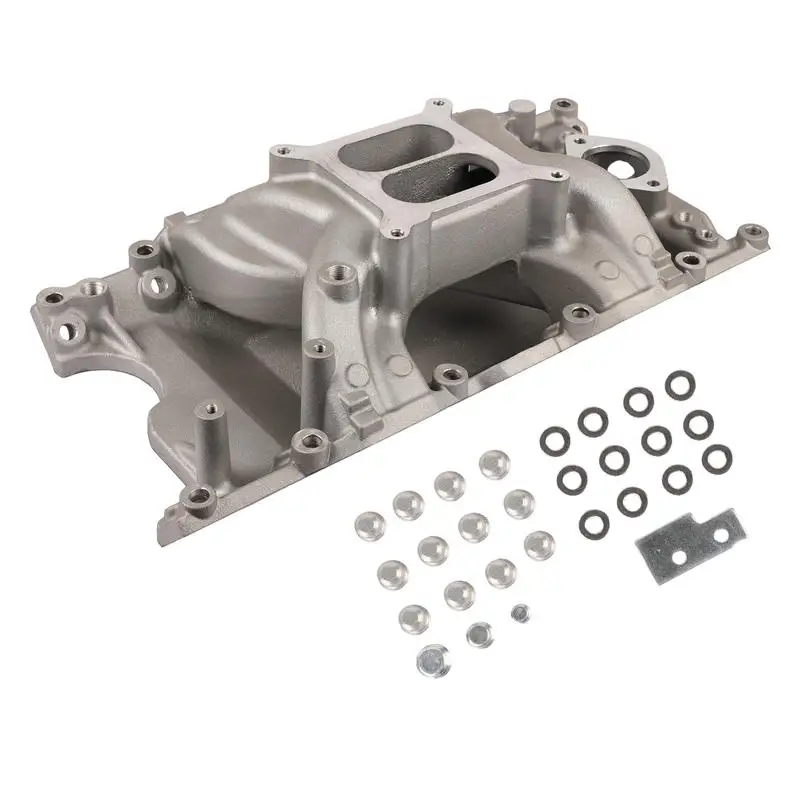 Intake Manifold: Small Block Dual Plane Intake Manifold for Dodge Charger Challenger Chrysler Cordoba Plymouth 318 55026 85026 view 3
