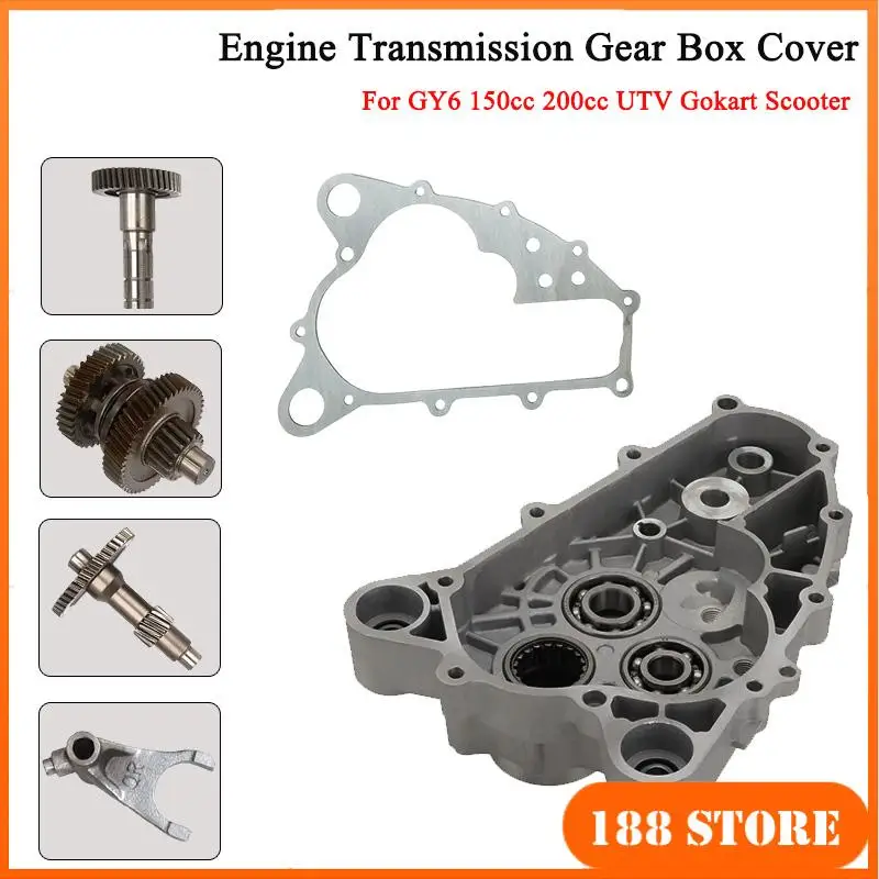 High Quality Farmer GY6 150 Built-in Reverse Engine Gearbox Side Cover Box for GY6 125 150 200cc Dirt Pit Bike Go Kart ATV Quad