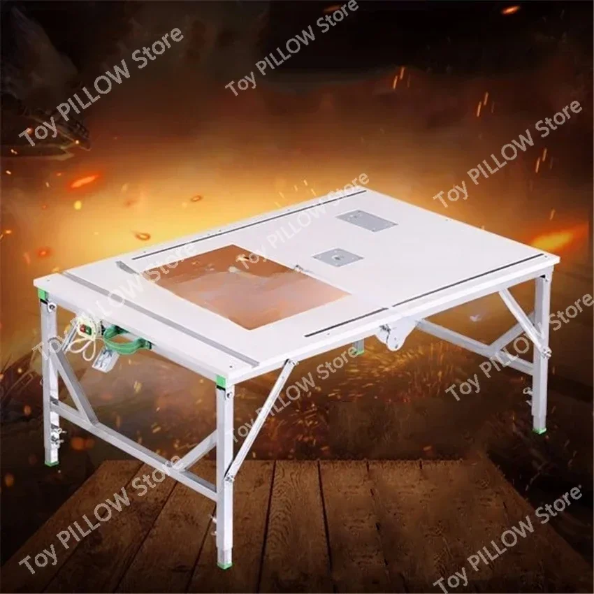 Établi de travail de calcul multifonctionnel, petite table de scie, table de scie pliante portable, décoration de bricolage, 80x120cm