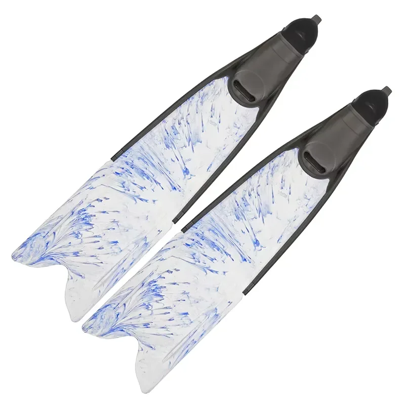 Factory Direct High Quality TPR PP Full Pocket Fin Free Diving Fin Free Diving Plastic Long Leaf Fin