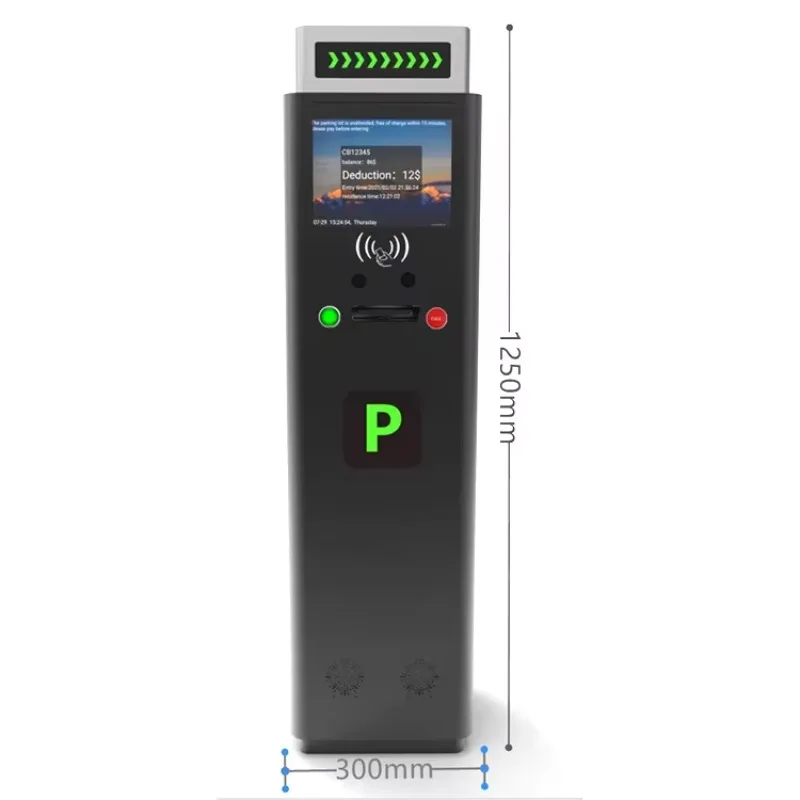 Parking Barrier System Rfid and Barcode Ticket Vehicle Access Control Auto Payment Car Parking System