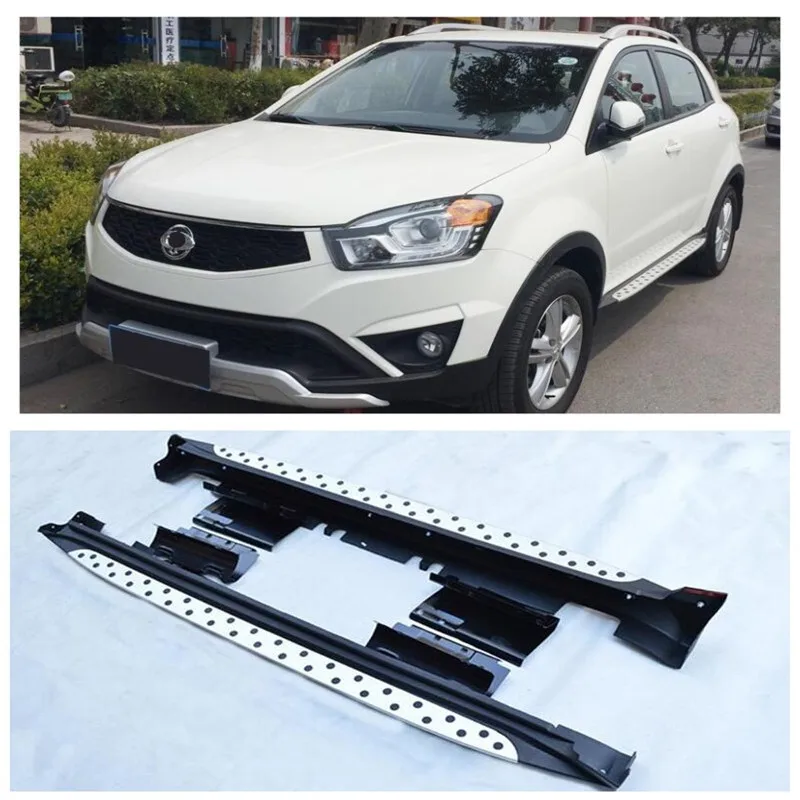 

Fits For Ssangyong Korando 2015.2016.2017.2018 High Quality Aluminum alloy Running Boards Side Step Bar Pedals