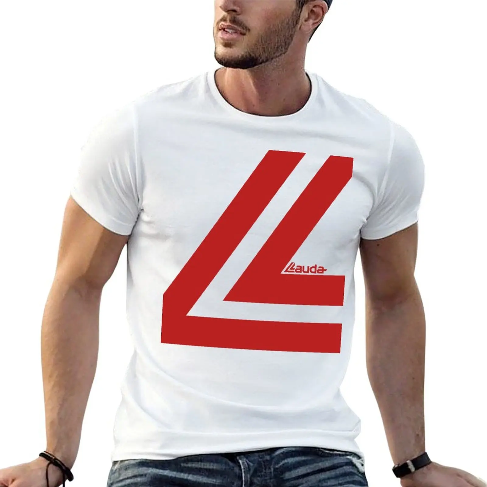 

Niki Lauda White Helmet T-Shirt man tshirt cotton t shirt pack men t shirt cotton 100% T-shirt