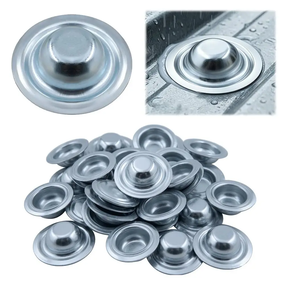 5pcs Stainless Steel Metal Roof Screw Caps Weather Resistant Rust Resistant Roof Bolt Caps Leak Protection Roof Fastener Covers