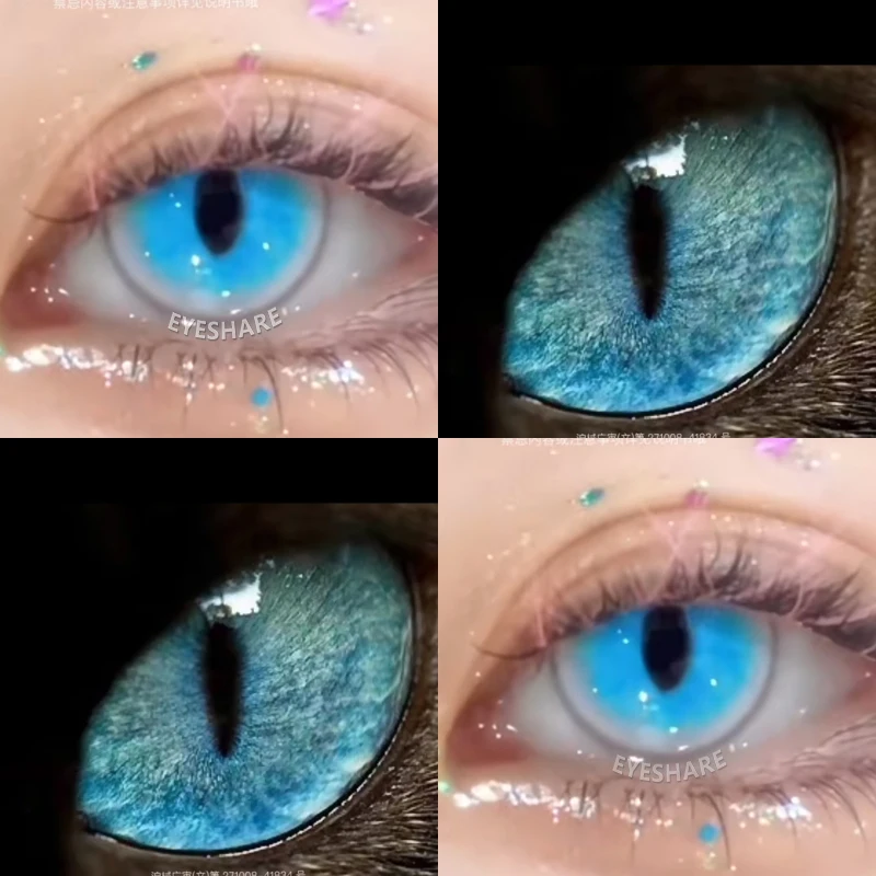 AMARA Colored Contact Lenses 2pcs Colorful Contact Lenses Anime Cosplay Contact Eye Lenses Halloween Beauty Makeup Color Lens