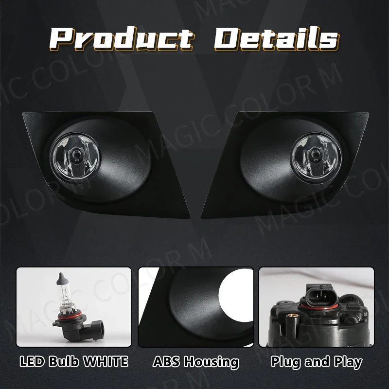 مصابيح الضباب LED لنيسان تيدا 2007 2008 2009 2010 2011 مصباح الضباب الهالوجين المصد الأمامي المصباح مع مجموعة أسلاك الغطاء #3