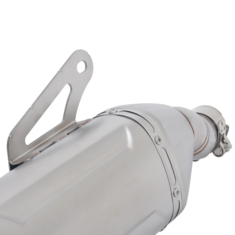 Motorcycle Exhaust Escape System Mid Link Pipe Muffler No DB Killer Slip On For CFMOTO 450MT 450 MT IBEX450 IBEX 450 2024 2025 4