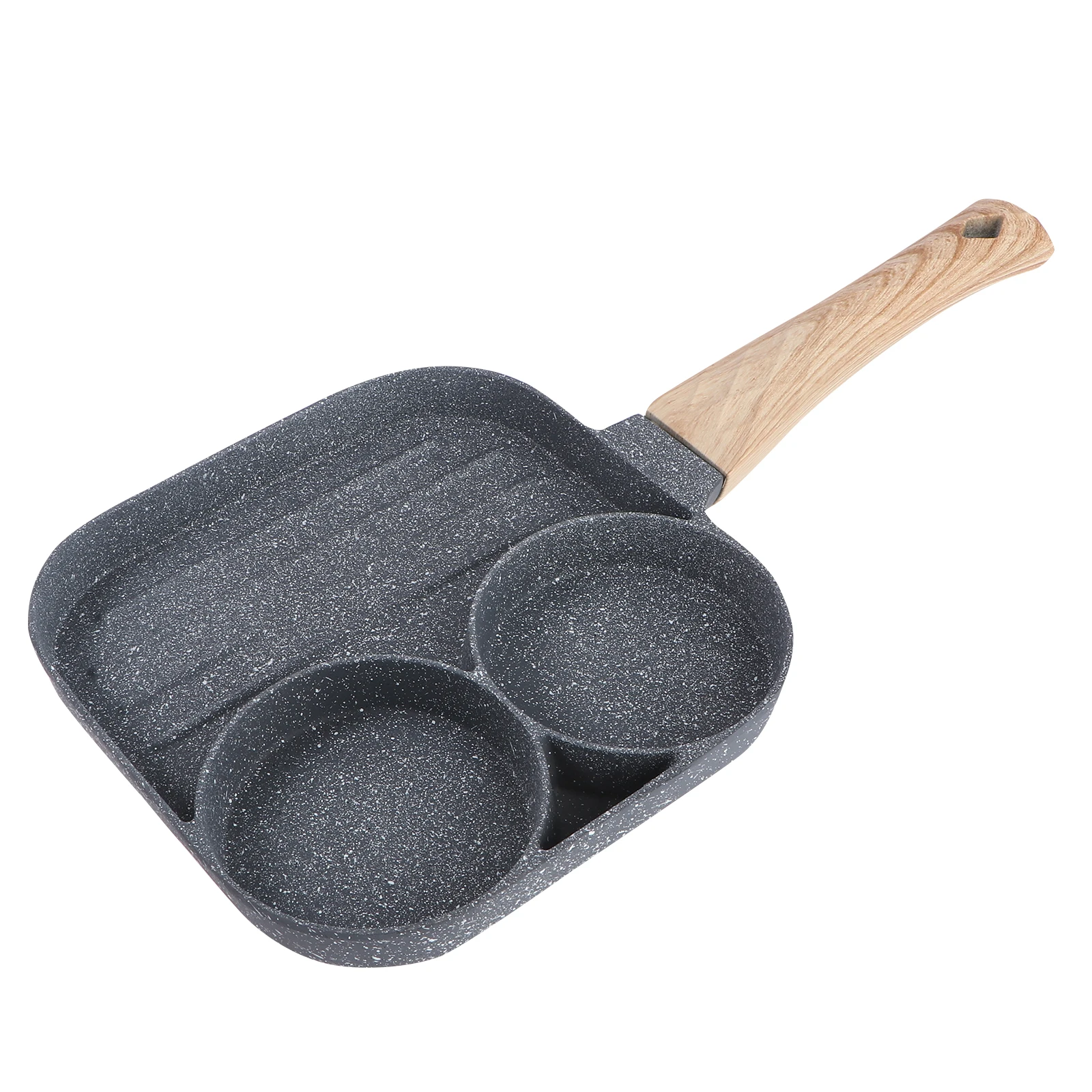 

Sandwich Mold Nonstick Frying Pan 2 Holes Cooking Area Egg Pancake Tool Kitchen Accessory Breakfast Skillet Easy Wash