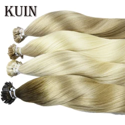 Flat Tip Hair Extensions Straight Real Hair Extensions 40g/50g/set 12-26inch Capsules Keratin Natural Human Hair Extension