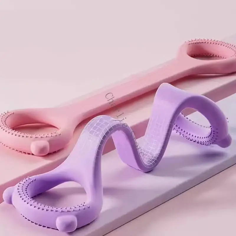 

High Elastic TPE Yoga Belt For Shoulder Back Stretching Gym or Office Home Use 8-Shaped Resistance Band W91C
