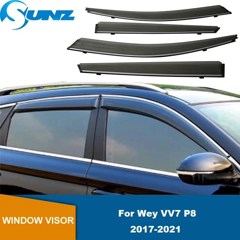 

Side Window Deflector For Wey VV7 P8 2017 2018 2019 2020 2021 Weathershield Door Visor Rain Guards Side Window Wind Deflectors