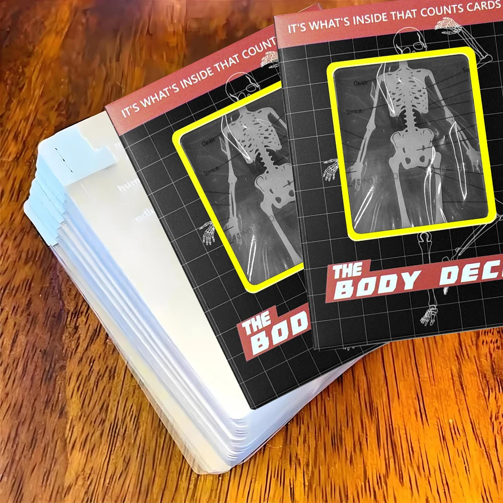 The Body Deck Cards Reusable Body Transparent Playing Cards Multi-Purpose Human Anatomy Playing Cards for Card Collectors