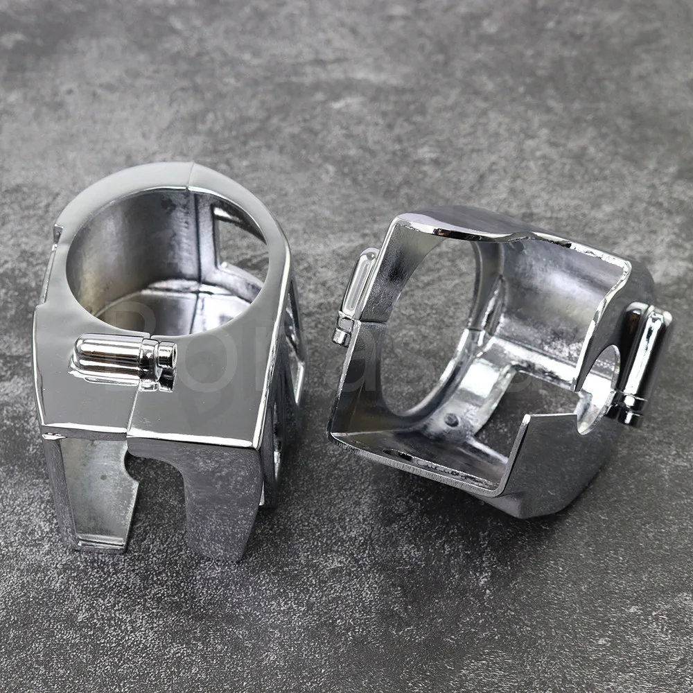 Motorcycle Chrome Handlebar Switch Housing Cover Cap Fit For Yamaha V-Star V Star 1100 Classic & Silverado Models Only