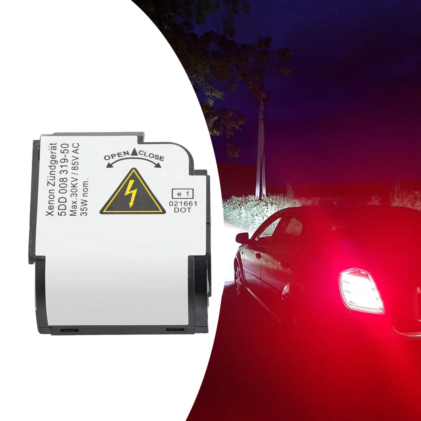 

Xenon Igniter Headlight Starter Shock Proof Heat Resistant Xenon Headlight Igniter 5DD008319-50 for Headlight