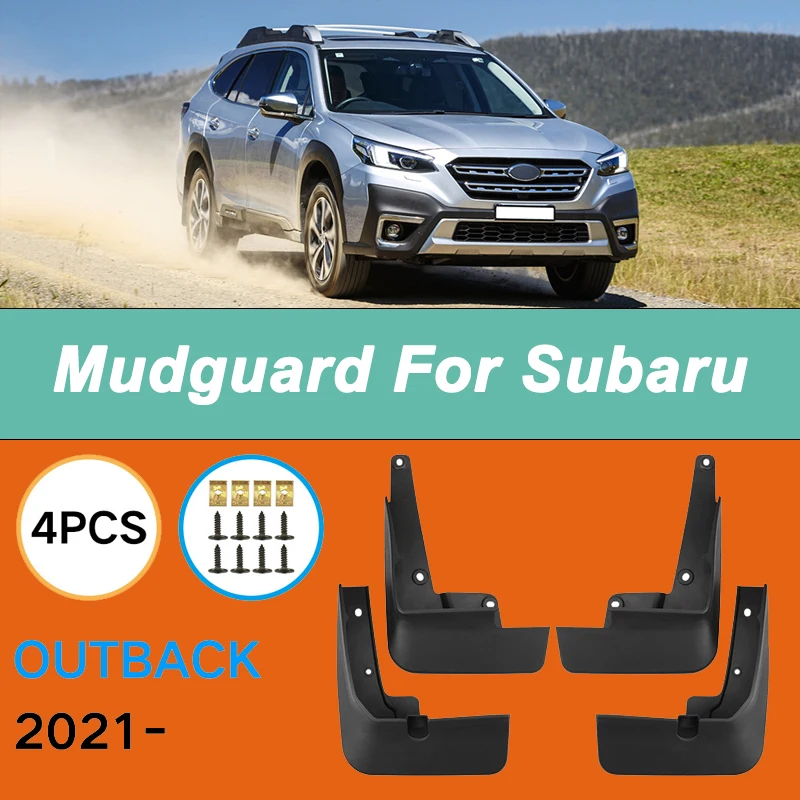 

For Subaru Outback 2021-2024 Automotive Tire Mudguard Waterproof Prevent Mud Splashing Car Mud Flap Fender Trim 4pcs Accessories