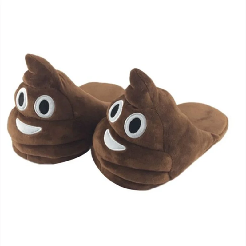 Whoholl Cute Funny Winter Shoes Women Slippers Unisex Brown Fashion Plush Female Indoors Slippers Home Warm Slippers Ladies