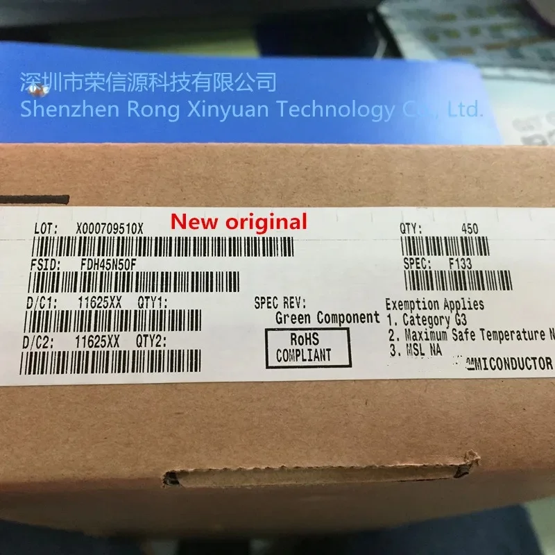 5Pcs FDH45N50F FDH45N50F_F133  FDH45N50  45N50F  new quality assurance 500V N-Channel MOSFET, FRFET  45A 3-Pin(3+Tab) TO-247