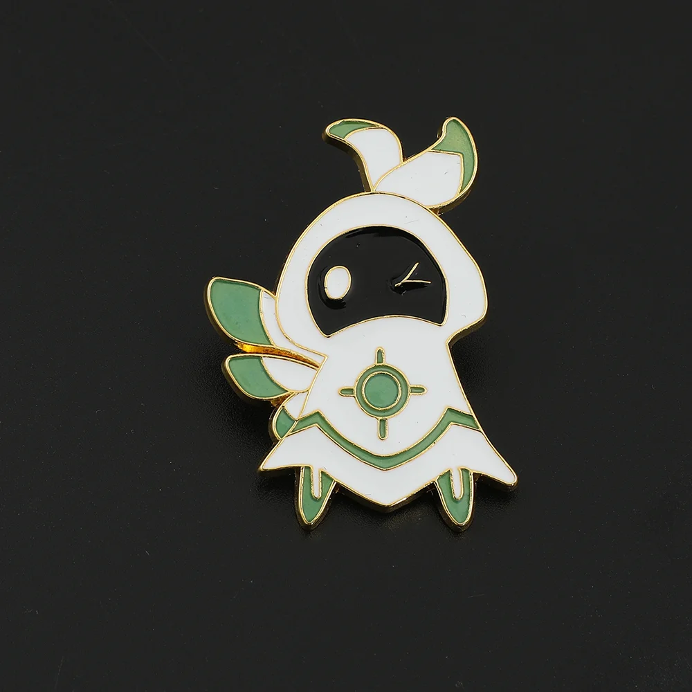 Game Genshin Impact Abyss Mage Ice Brooch Cosplay Cute Lapel Pin Badge Metal Fashion Pin For Neutral Jewelry Gift