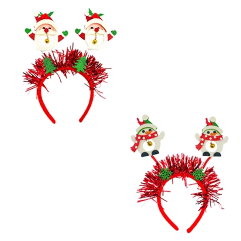 Adjustable Snowman Headband Holiday Party Headpiece Christmas Hair Accessories