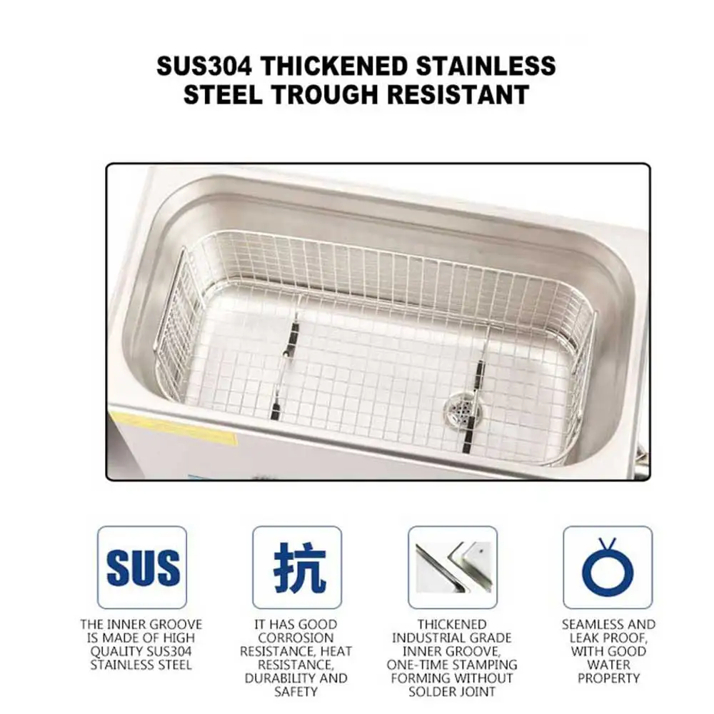 Glass Ultrasonic Cleaner 6.5L  Watch Cleaner Hardware Electronic Tools Ultrasonic Cleaning Machine