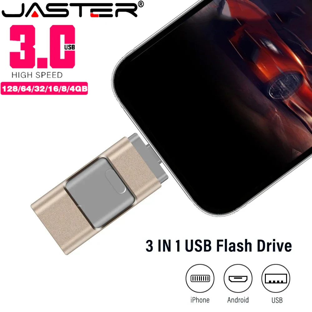 

USB3.0 Flash Drive 256GB High Speed 128GB Sticks External Storage Pen Drive for Phone IPhone Android PC Copy Photo Videos Files