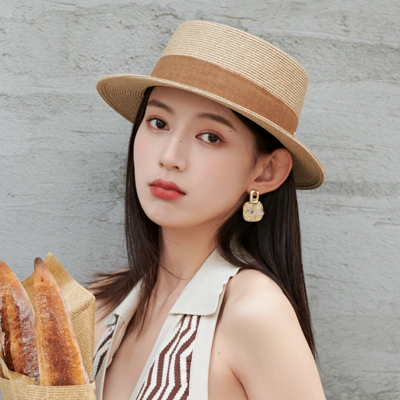 Designer NEW Summer for Women Men Panama Straw Hats Travel Beach Sun Hat Natural Straw Fedoras Jazz UV Protection Birthday Gift