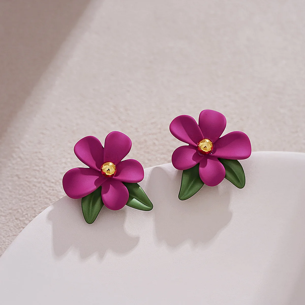 Colorful Flower Earrings Natural Fashion Jewelry Personalized And Niche Accessories For Women's Party Wedding Highlights