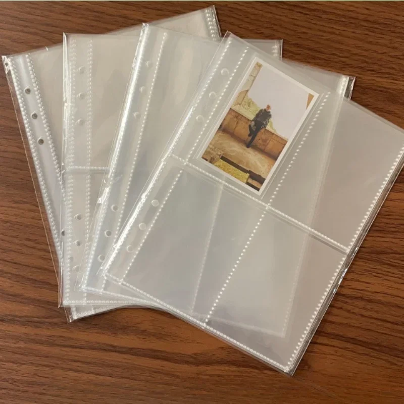 10pcs/set Photocard Sleeves for 6 Ring A5 Binder, Ultra-Clear K-pop Photocard Sleeves,Top Loading Photo Sheet Protector