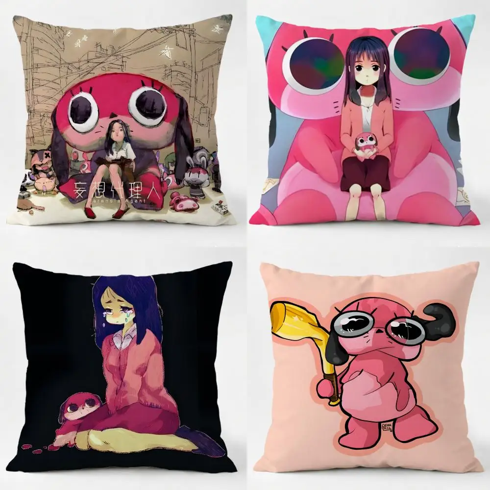 

Простая модная наволочка P-Paranoia AgentS, моющаяся, из льняной ткани, мягкая, для дивана, кровати, домашнего декора