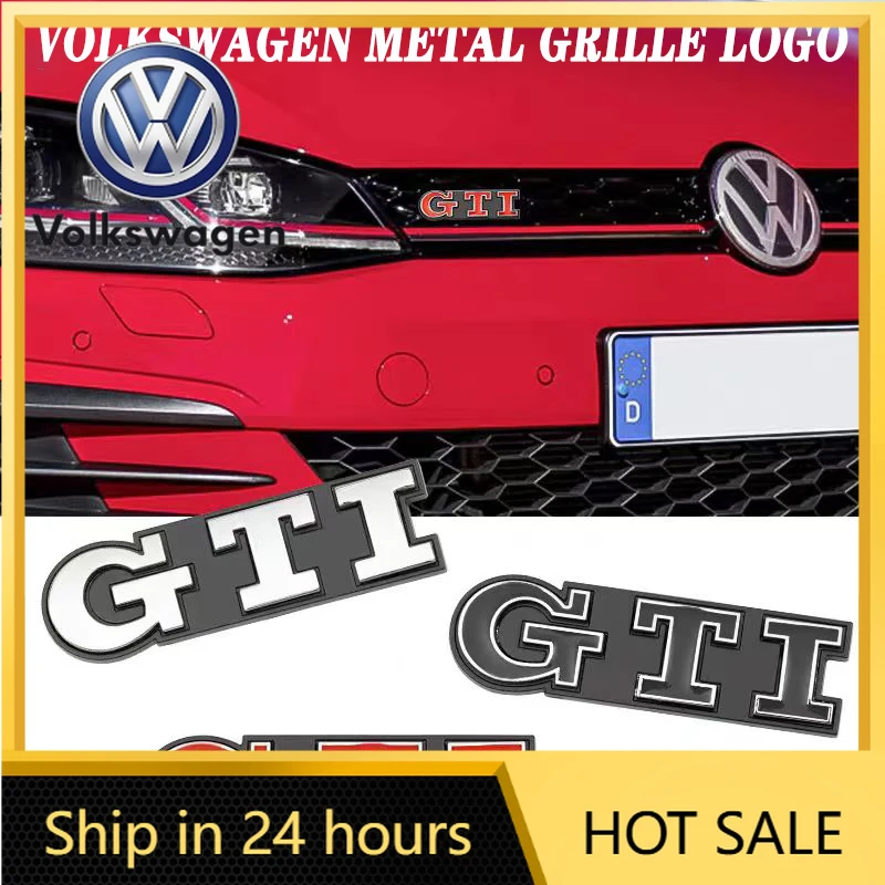

Металлический значок-наклейка GTI для передней решетки автомобиля VW Volkswagen Jetta MK5 Golf, для VW GTI Polo Golf 5 6 Passat B3 Scirocco Tiguan