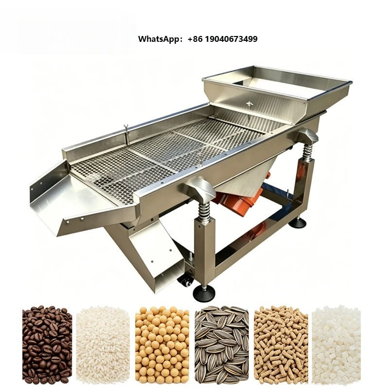 Multipurpose Vegetable  Grass Seeds Flower Seeds Flax Seeds Sifting Sorting Grading Linear Vibrating Equipment FWX