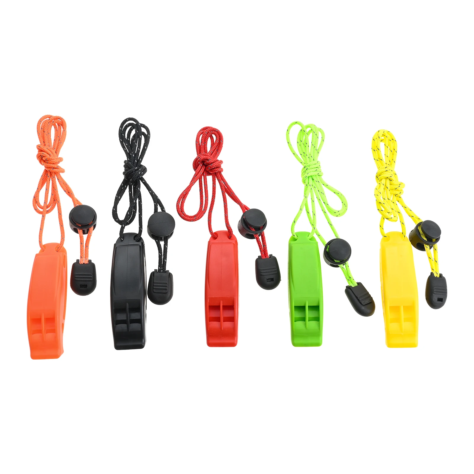 

10Pcs Emergency Whistles with Lanyards Super Loud with reflective rope for Boating, Swimming, Camping, Water Survival, Hiking